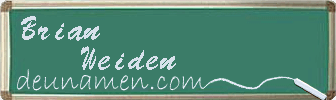 Brian Weiden Visitenkarte